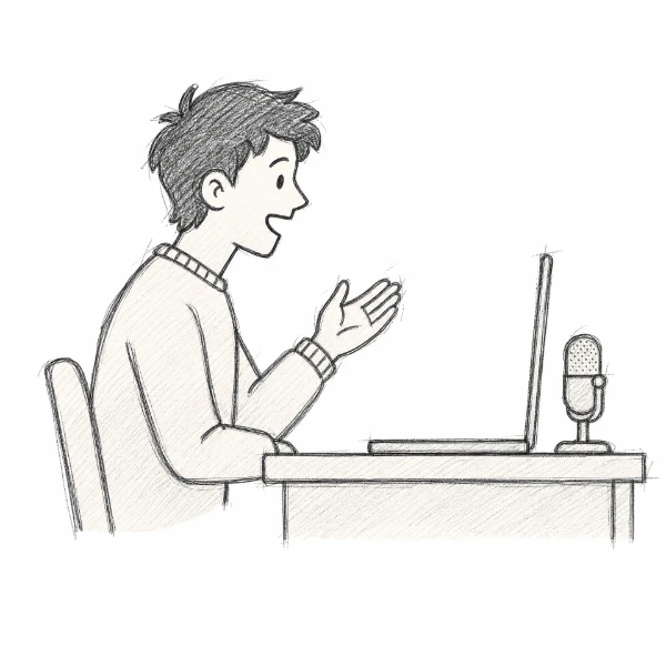 A student on a guided call, talking through what's breaking their week